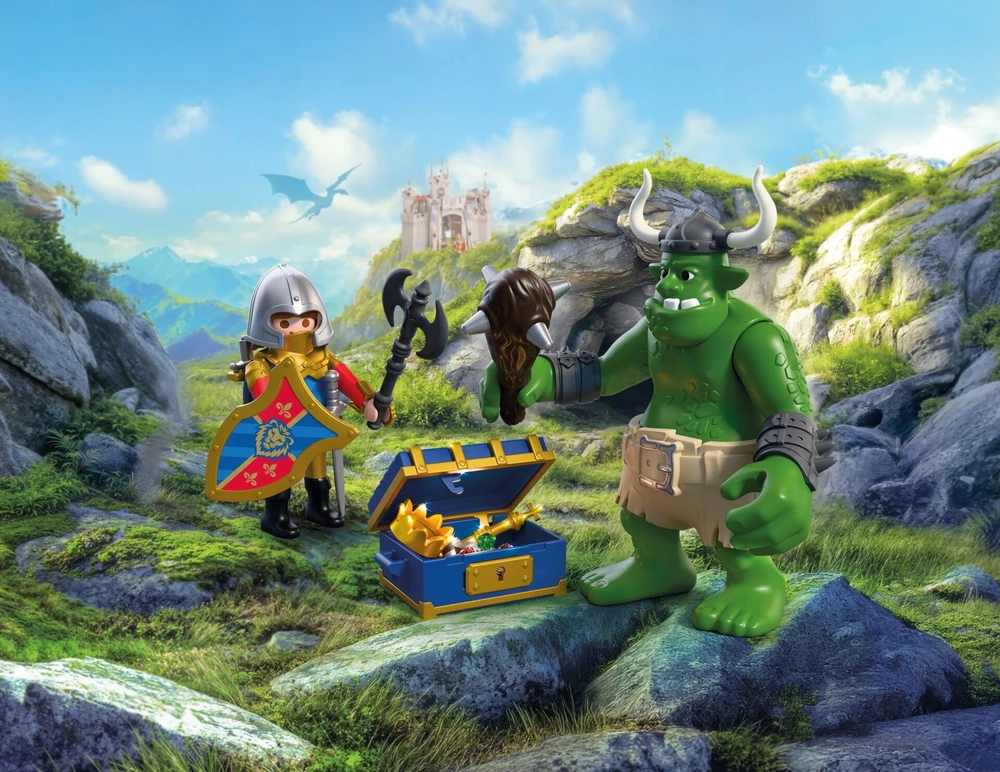 PLAYMOBIL – Trolis su liūto riterio lobiu (72116)