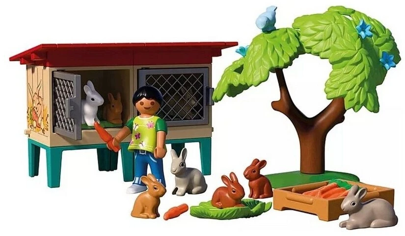 PLAYMOBIL 72170 Triušio narvas ir priedai, Kaimo ūkis, 35 dalys, nuo 4 metų