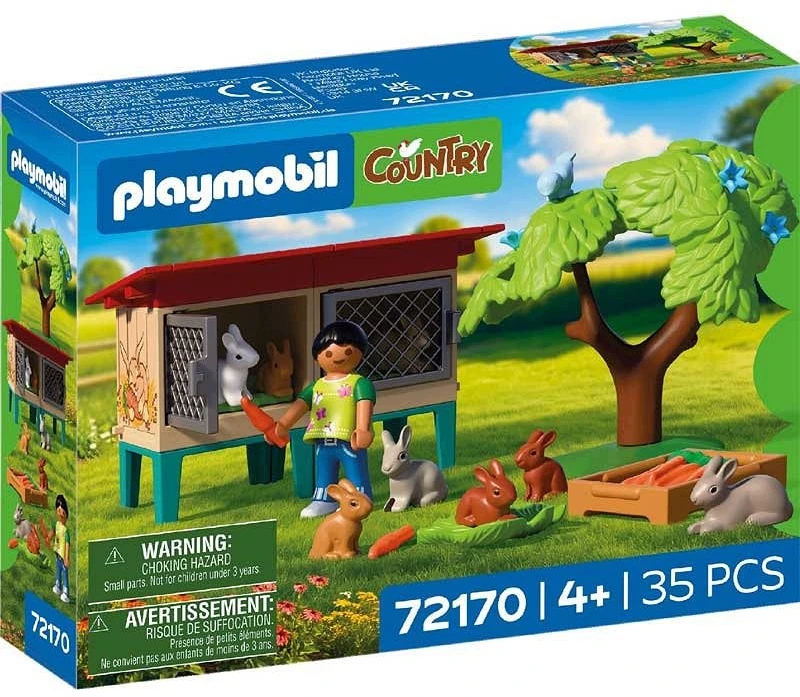 PLAYMOBIL 72170 Triušio narvas ir priedai, Kaimo ūkis, 35 dalys, nuo 4 metų