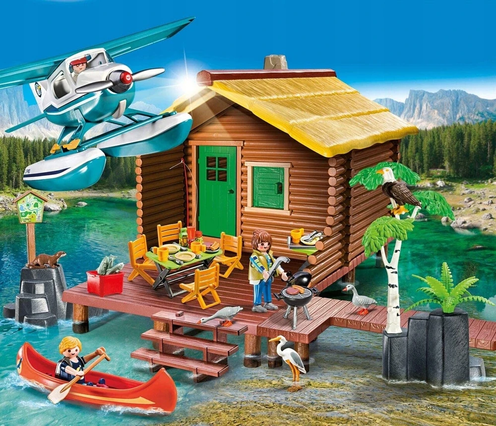 PLAYMOBIL 9320 ATOSTOGAS NAMUOSE PRIE Kaladėlės EŽERO