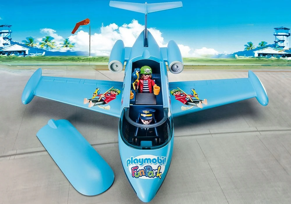 Playmobil 9366 kruizinis lėktuvas su piratų Pultas papūga