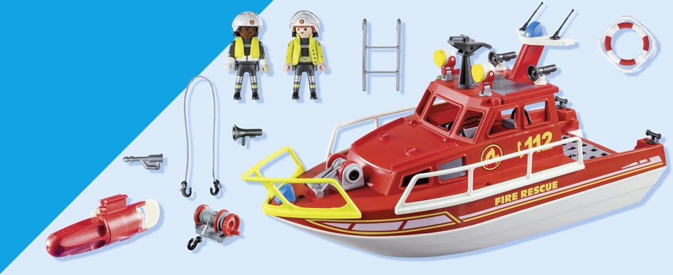 Playmobil Action Heroes 71598 Łódź ratownicza straży pożarnej