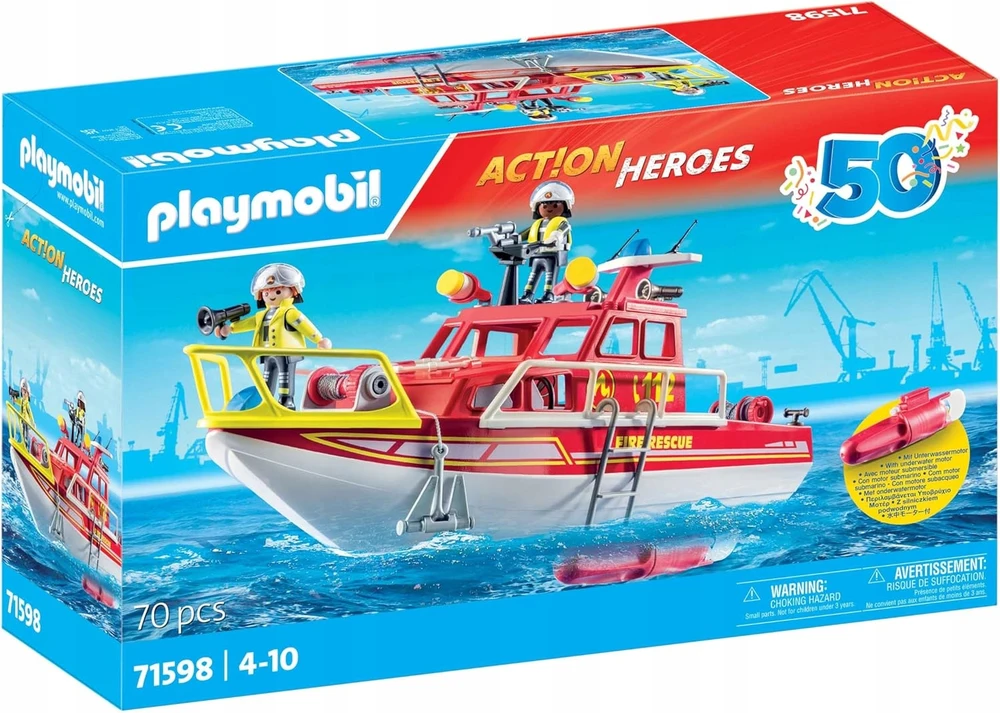 Playmobil Action Heroes 71598 Łódź ratownicza straży pożarnej