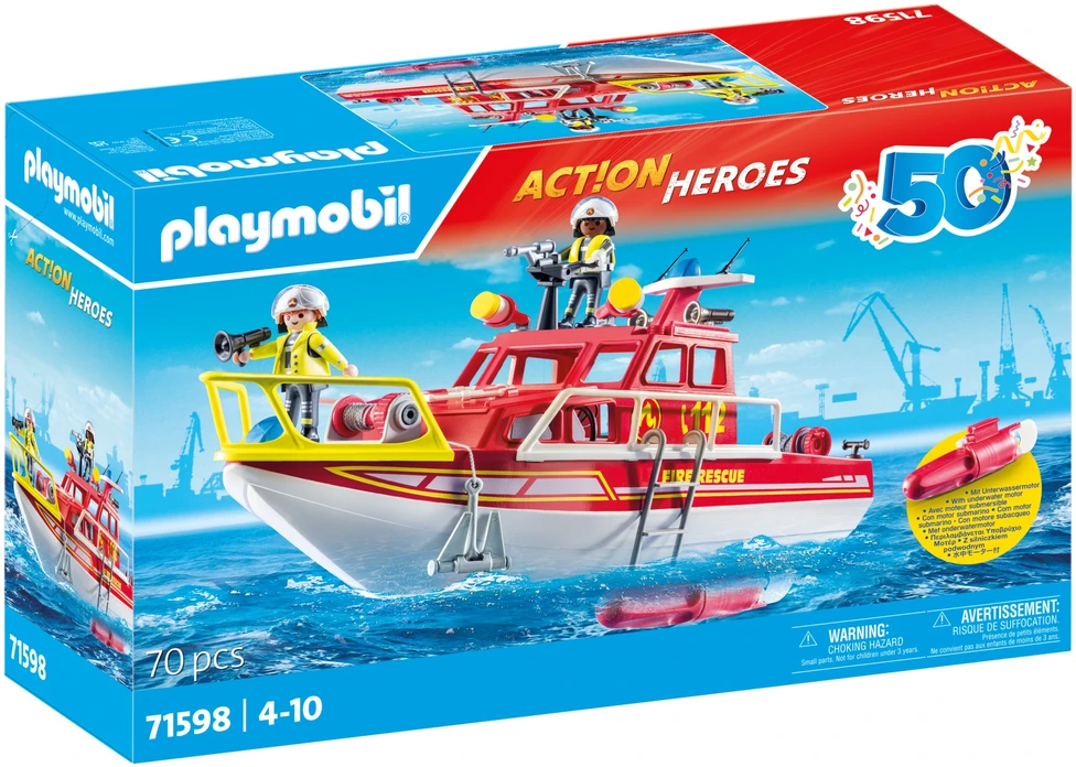 Playmobil Action Heroes 71598 Łódź ratownicza straży pożarnej