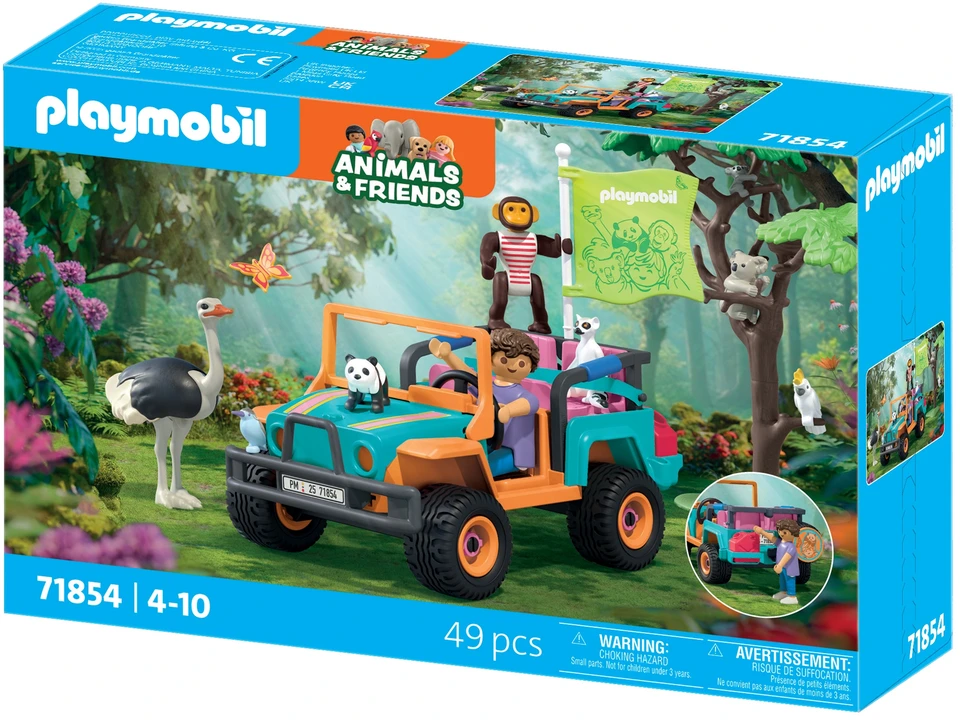 „Playmobil Animals & Friends“ 71854 Spalvinga visureigė transporto priemonė