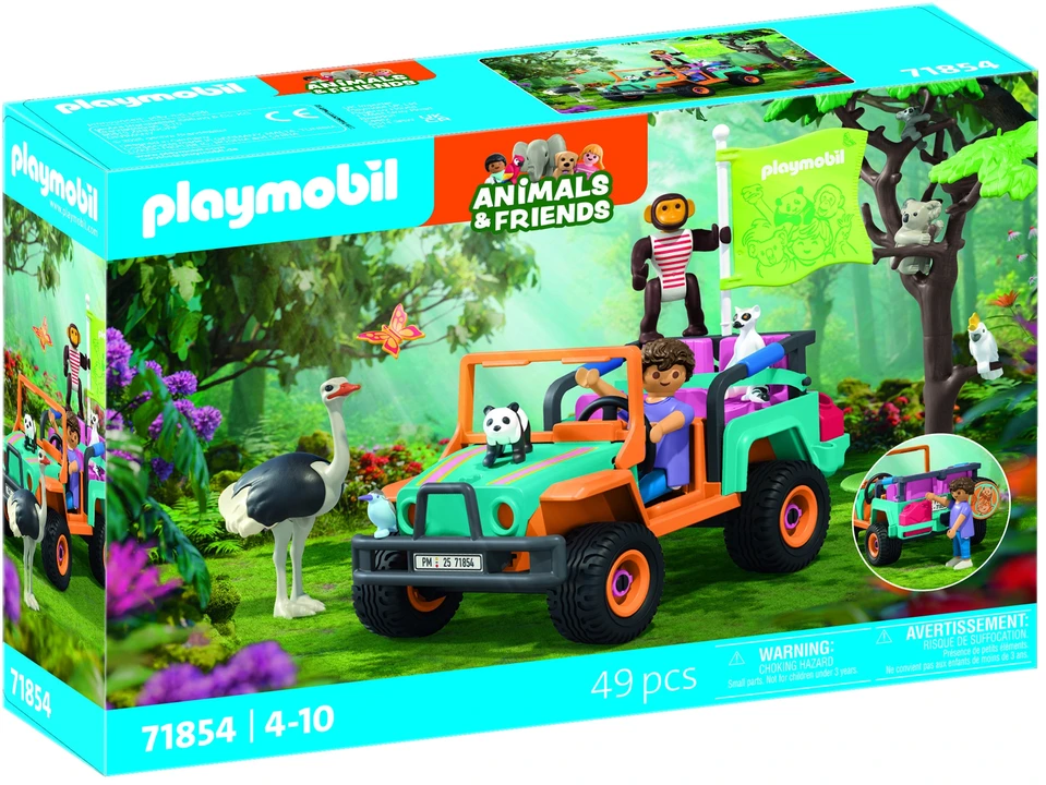 „Playmobil Animals & Friends“ 71854 Spalvinga visureigė transporto priemonė