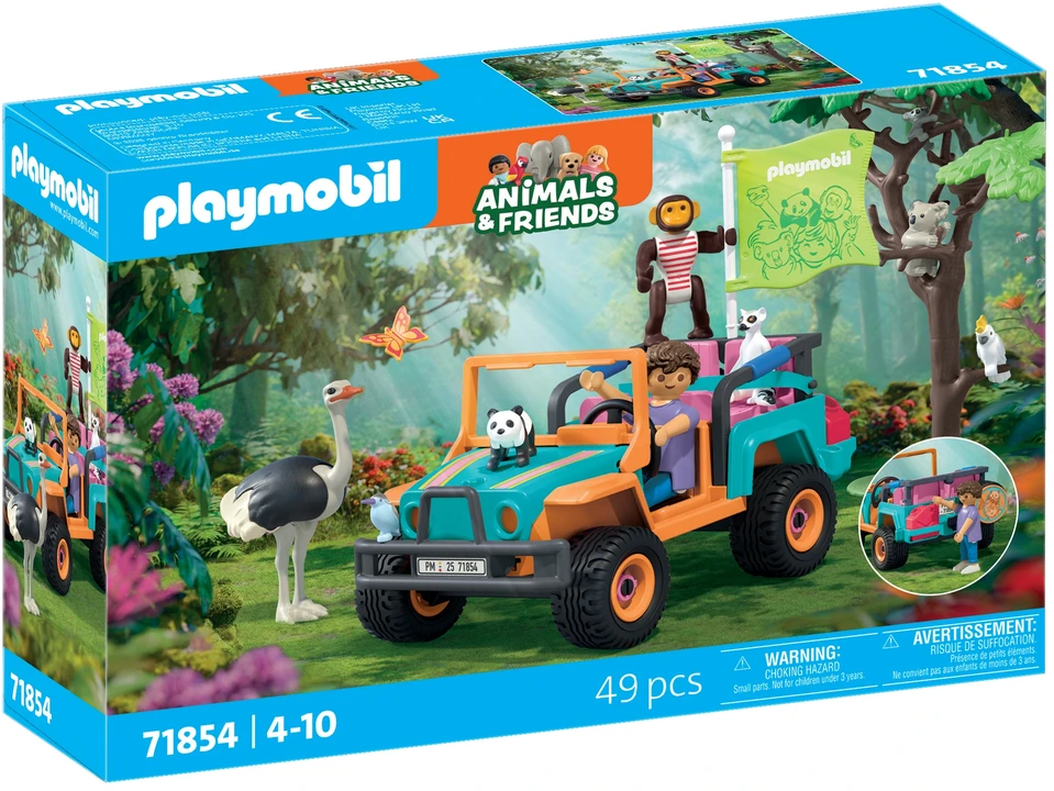 „Playmobil Animals & Friends“ 71854 Spalvinga visureigė transporto priemonė