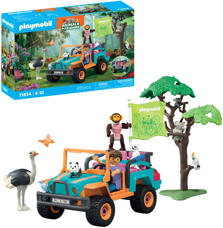 „Playmobil Animals & Friends“ 71854 Spalvinga visureigė transporto priemonė