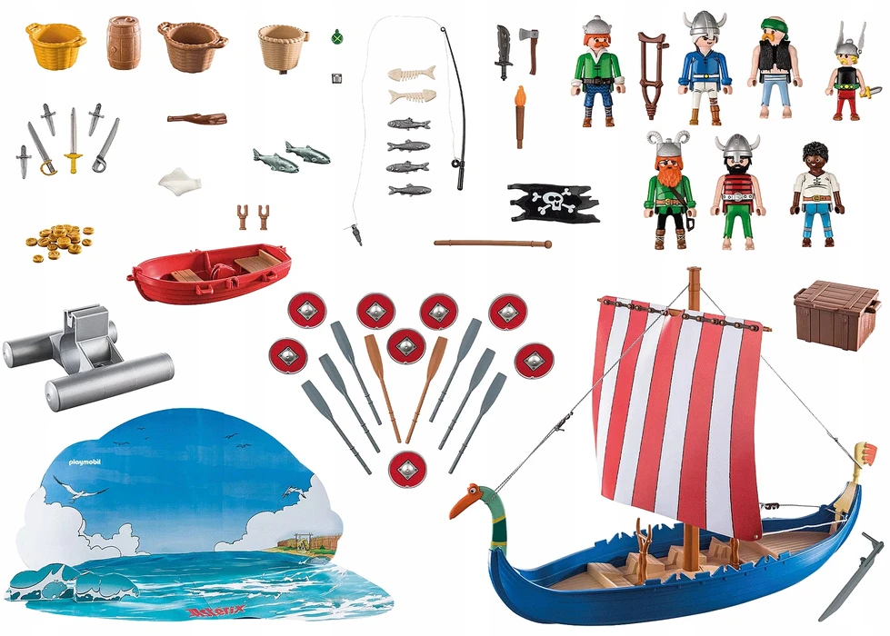 Playmobil ® Advento Kalendorius Asterix Piratai (71087)