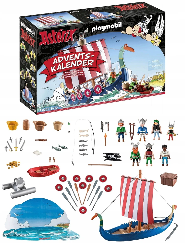 Playmobil ® Advento Kalendorius Asterix Piratai (71087)