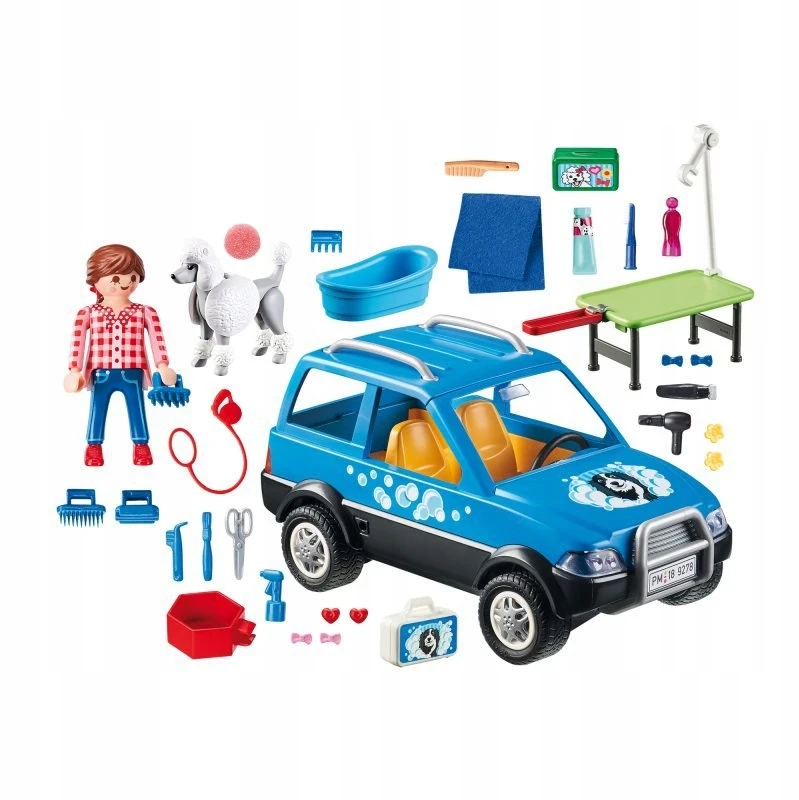 PLAYMOBIL CITY LIFE Mobilus gyvūnų priežiūros automobilis, 9278
