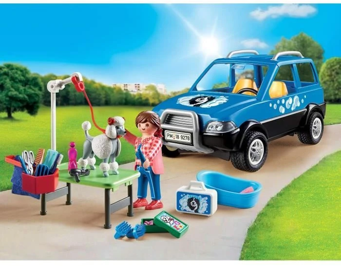 PLAYMOBIL CITY LIFE Mobilus gyvūnų priežiūros automobilis, 9278