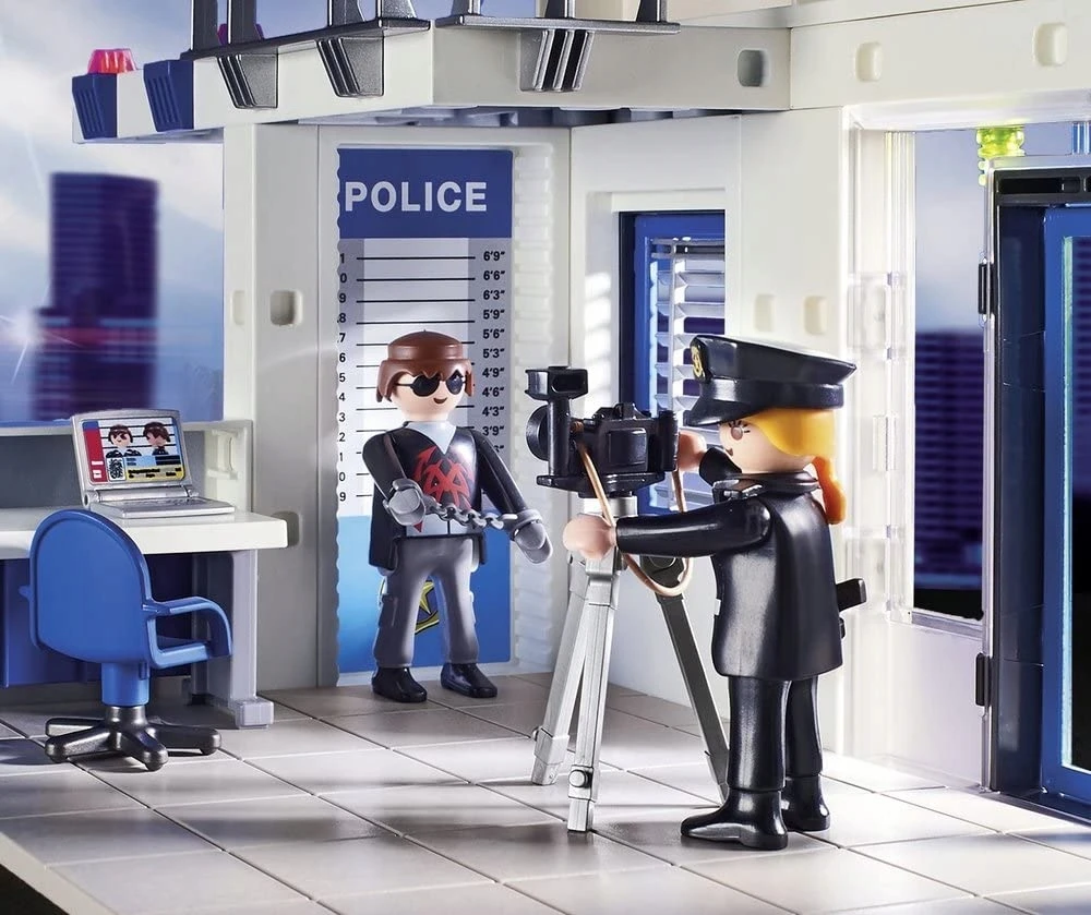 Žaislų Rinkinys - Playmobil 9372 City Action Policijos Nuovada Su Figūrėlėmis Ir Priedais - Marga