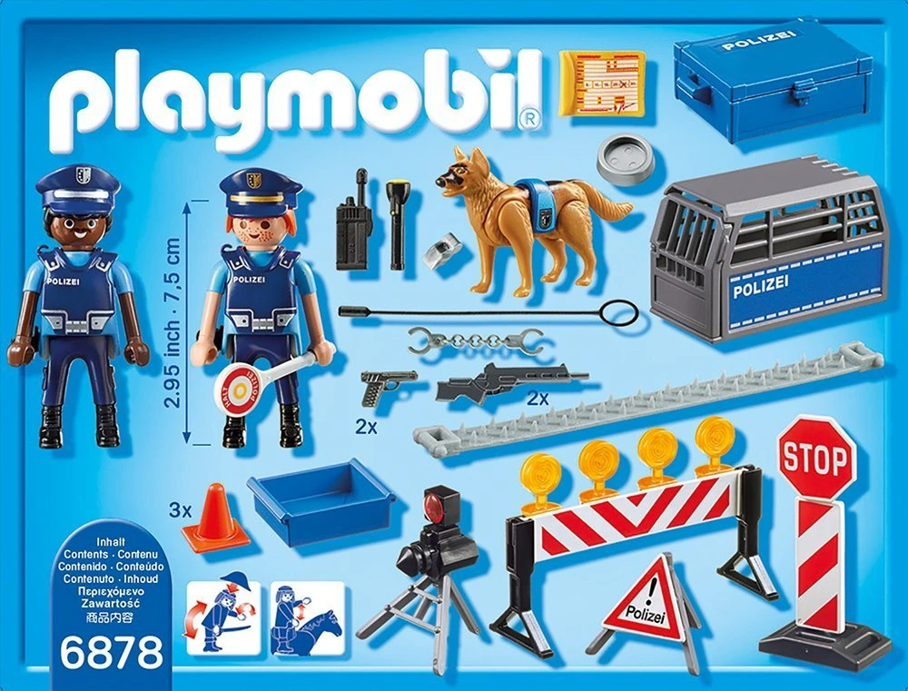 PLAYMOBIL - Policijos kelio užtvara (6878)