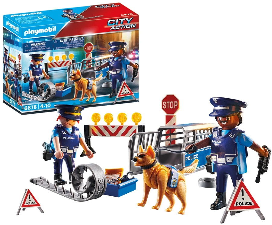 PLAYMOBIL - Policijos kelio užtvara (6878)