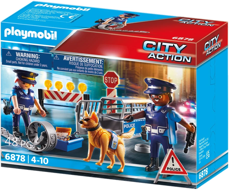PLAYMOBIL - Policijos kelio užtvara (6878)