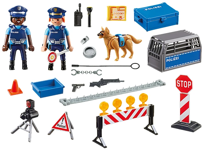 PLAYMOBIL - Policijos kelio užtvara (6878)