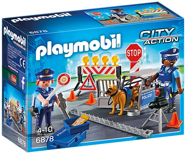 PLAYMOBIL - Policijos kelio užtvara (6878)
