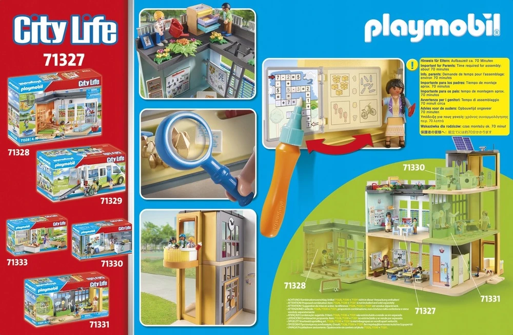 Konstruktorius Playmobil Large School 71327, plastikas