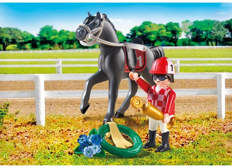Playmobil Country 9261 Jockey su žirgu