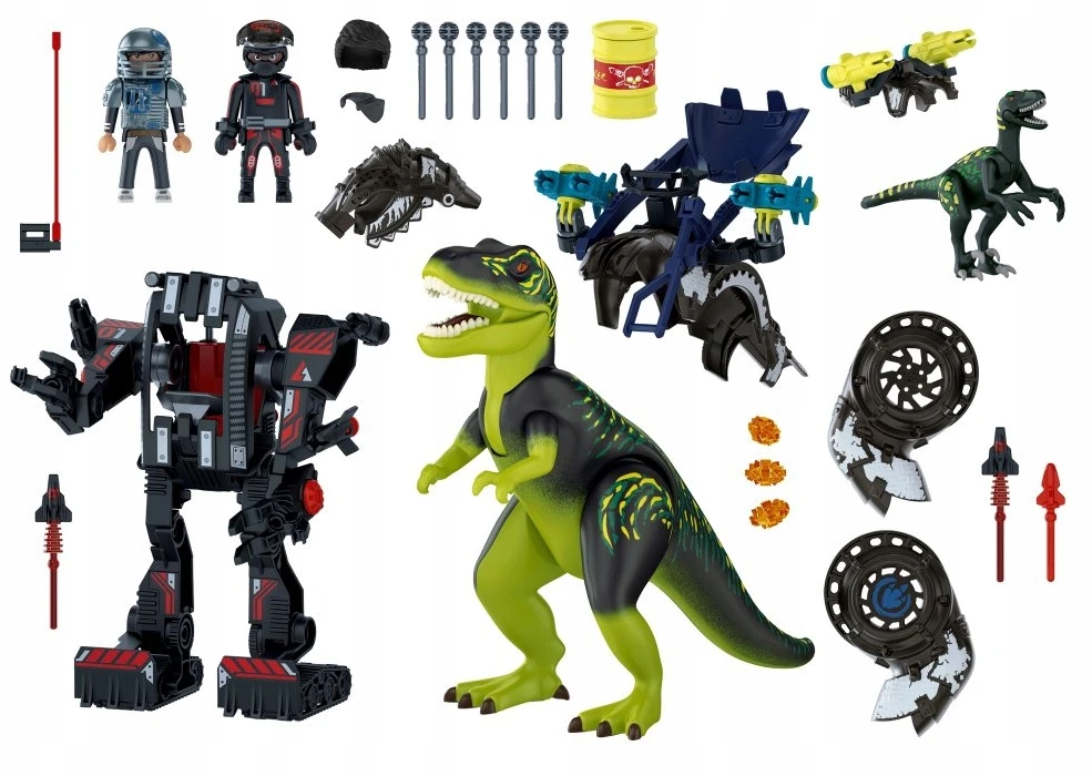 PLAYMOBIL – Dino Rise – tiranozauras ir milžiniškas robotas