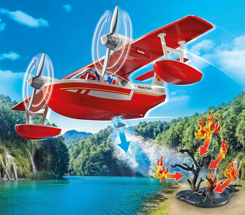 PLAYMOBIL ACTION HEROES Ugniagesių lėktuvas 71463