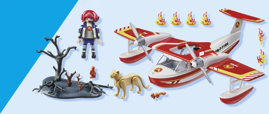 PLAYMOBIL ACTION HEROES Ugniagesių lėktuvas 71463