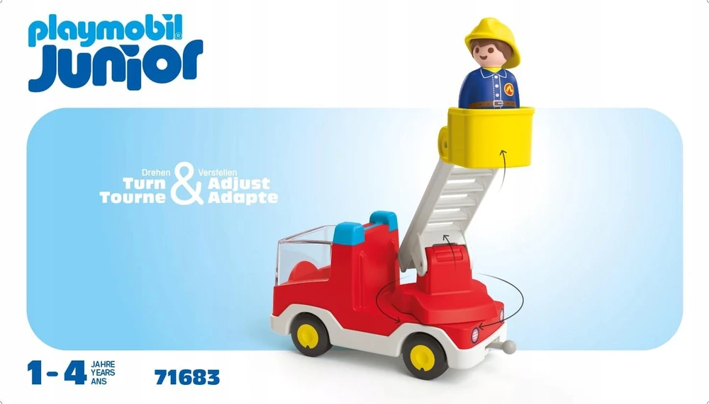 Playmobil Junior 71683: Gaisrinė su kopėčiomis