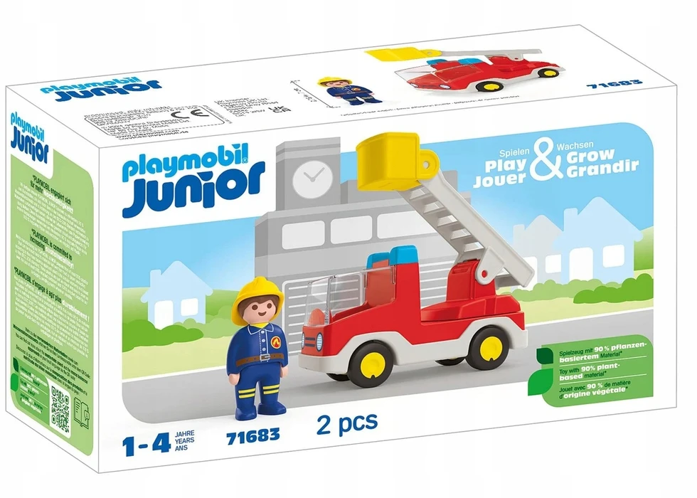 Playmobil Junior 71683: Gaisrinė su kopėčiomis