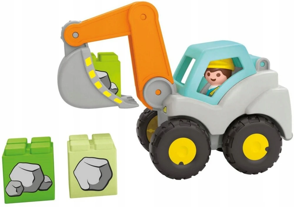 PLAYMOBIL - JUNIOR: Ekskavatorius-kastuvas (71684)