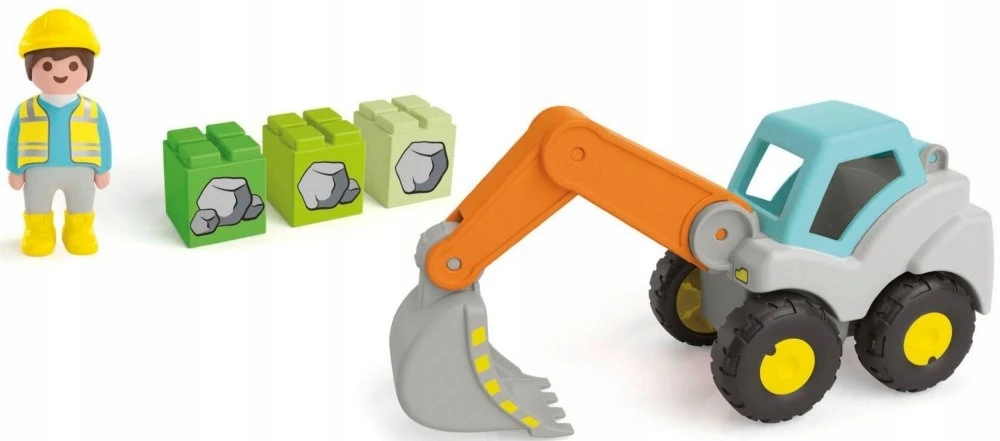 PLAYMOBIL - JUNIOR: Ekskavatorius-kastuvas (71684)