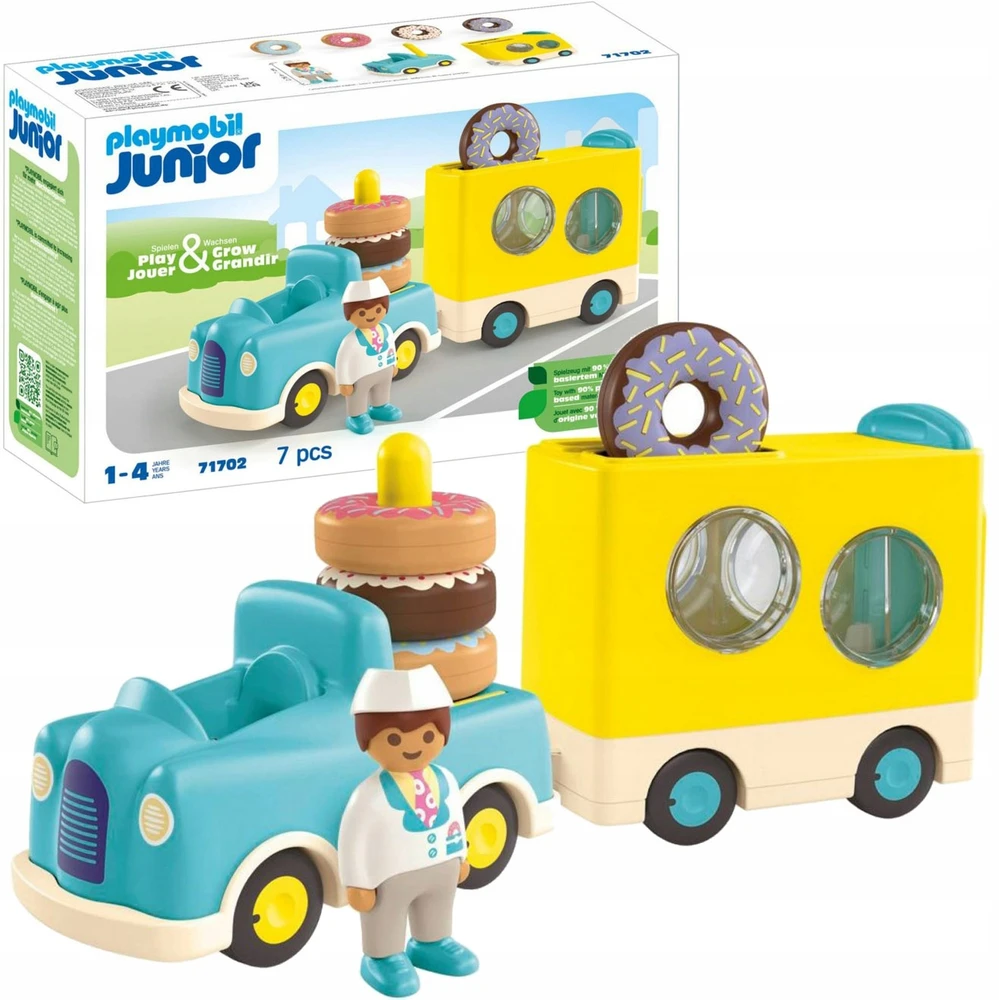 PLAYMOBIL Junior 71702 Donatų sunkvežimis Junior, Nuo 12 mėnesių