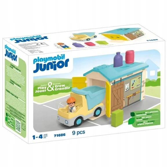 Playmobil - Junior Truck su garažu su rūšiavimo funkcija 71686