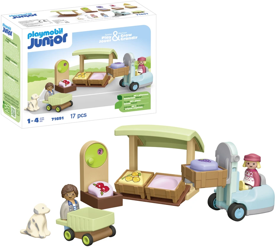Playmobil Junior Turgelis su šakiniu krautuvu 71691