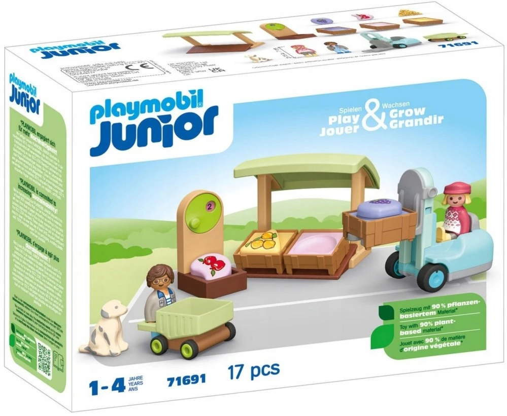Playmobil Junior Turgelis su šakiniu krautuvu 71691