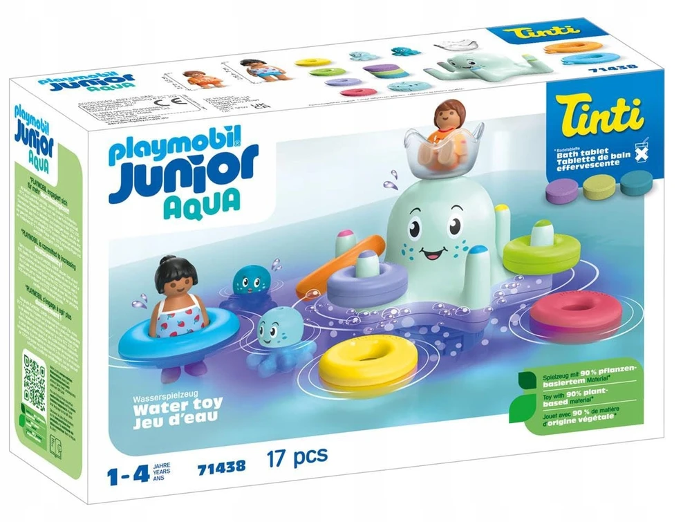 PLAYMOBIL - Junior ir Tinti: Spalvingasis Krakenas (71438)