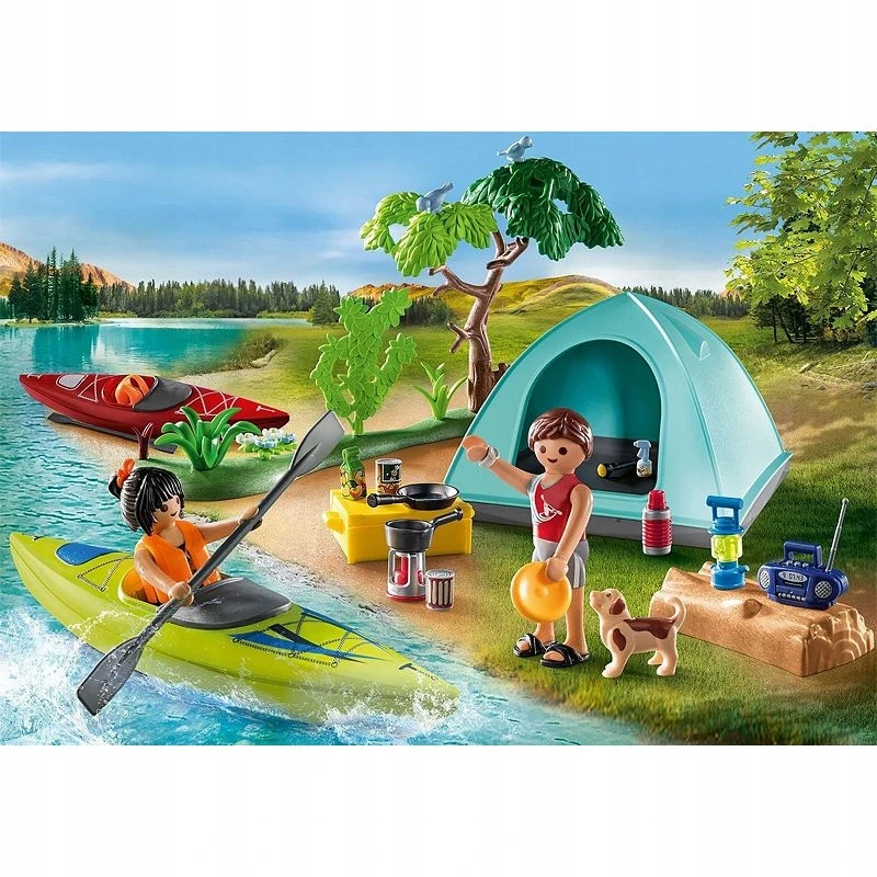 Konstruktorius Playmobil stovyklavietė su laužu 71425