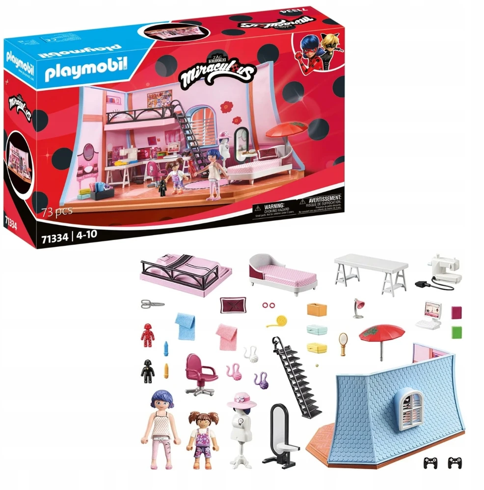 PLAYMOBIL MIRACULOUS Marinetės loftas 71334