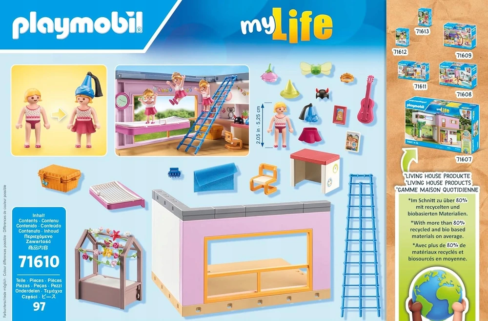 Playmobil Gyvenamasis namas 71610 Vaikų kambarys