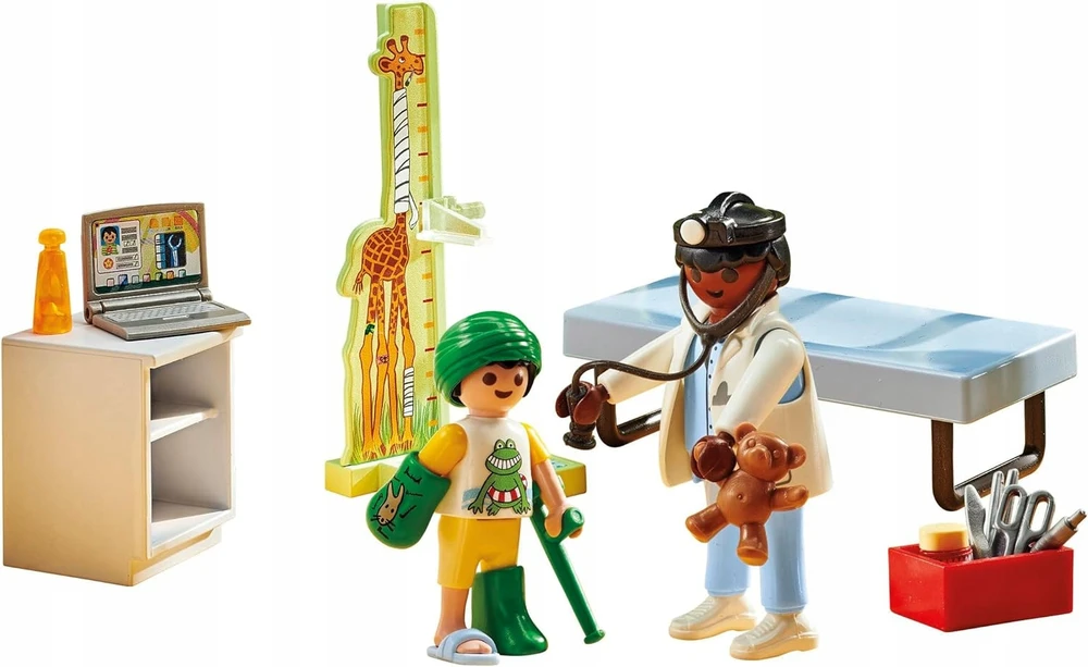 PLAYMOBIL pediatro rinkinys su meškiuku