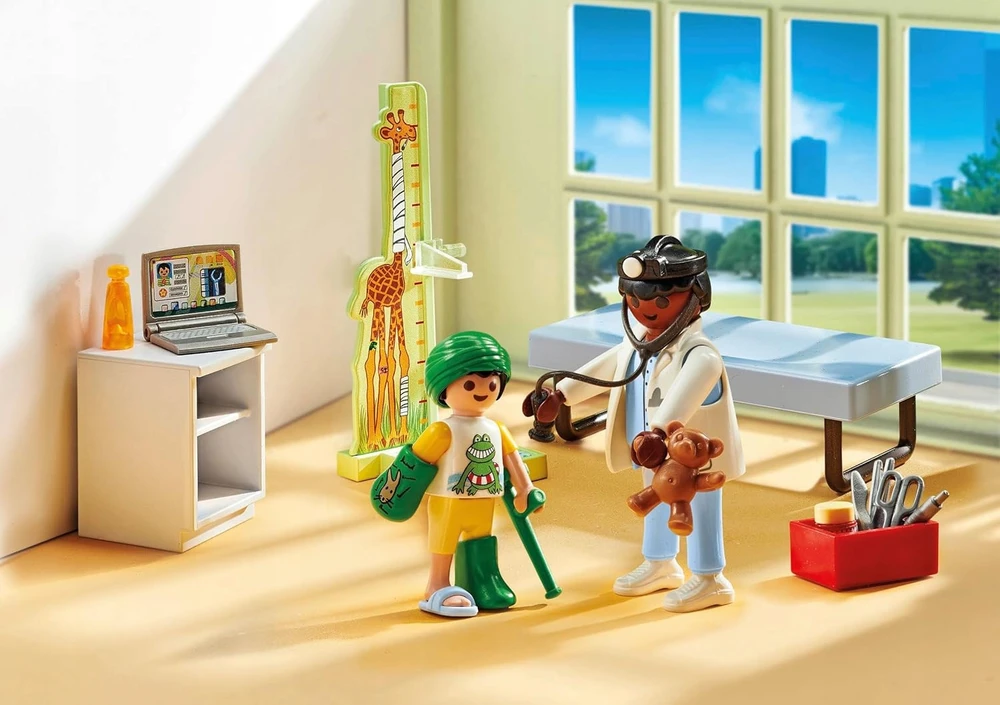 PLAYMOBIL pediatro rinkinys su meškiuku