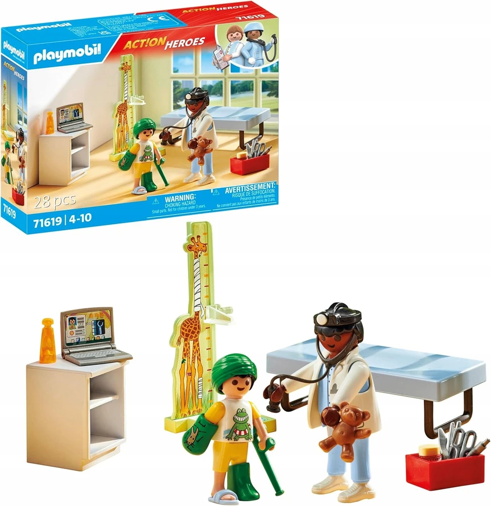 PLAYMOBIL pediatro rinkinys su meškiuku