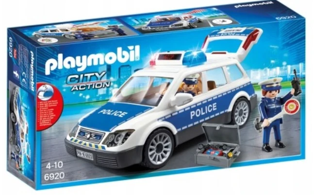 PLAYMOBIL CITY ACTION Policijos automobilis su šviesomis ir garsais, 6920