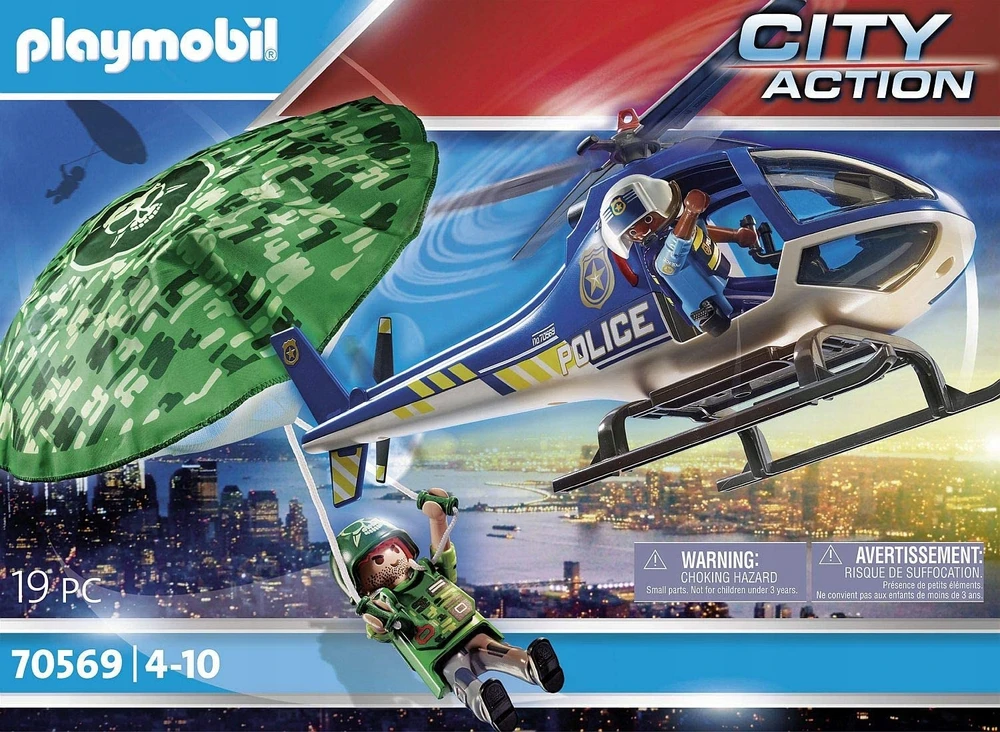 70569 PLAYMOBIL® City Action, Policijos misija: paieška su parašiutu