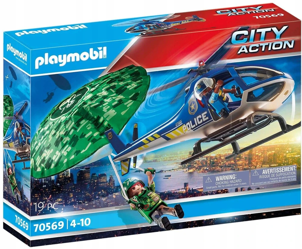 70569 PLAYMOBIL® City Action, Policijos misija: paieška su parašiutu