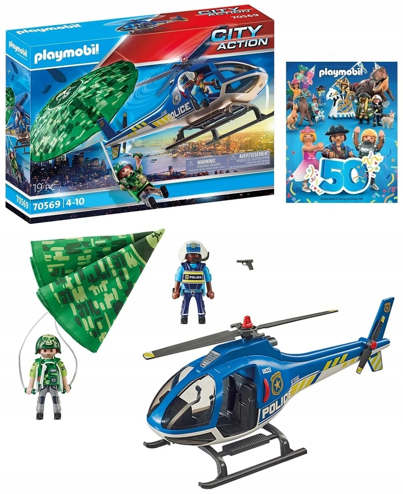 70569 PLAYMOBIL® City Action, Policijos misija: paieška su parašiutu