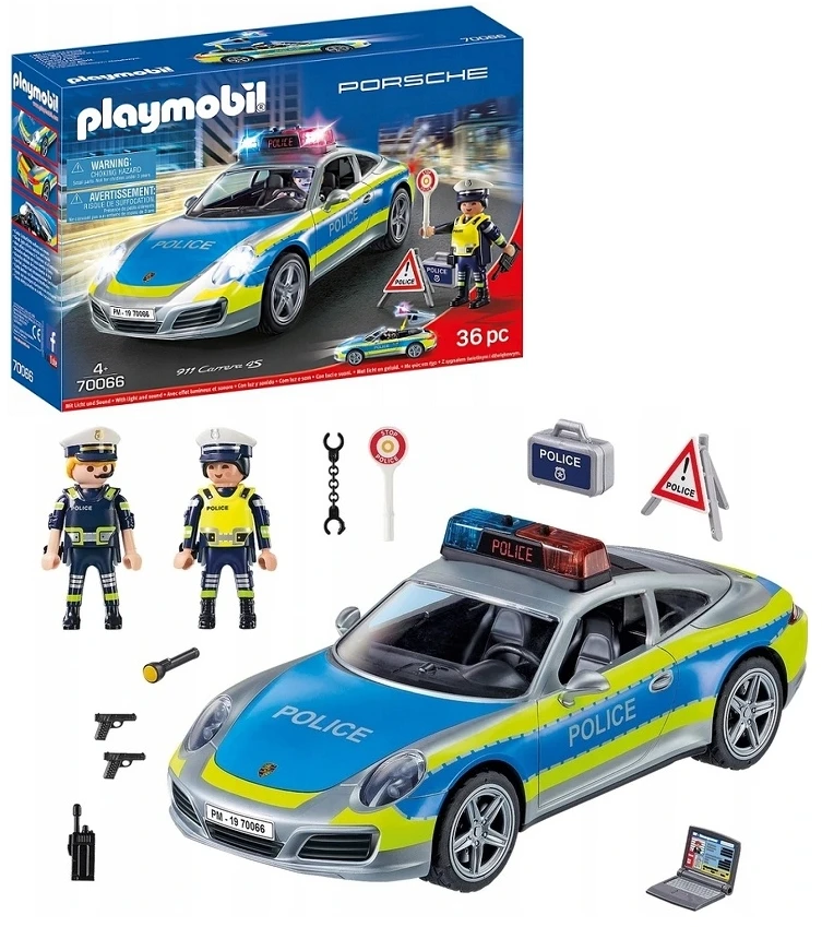 Playmobil Porsche 911 Carrera 4S policijos policijos automobilis 70067