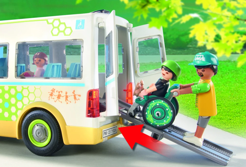 Konstruktorius Playmobil School Bus 71329, plastikas