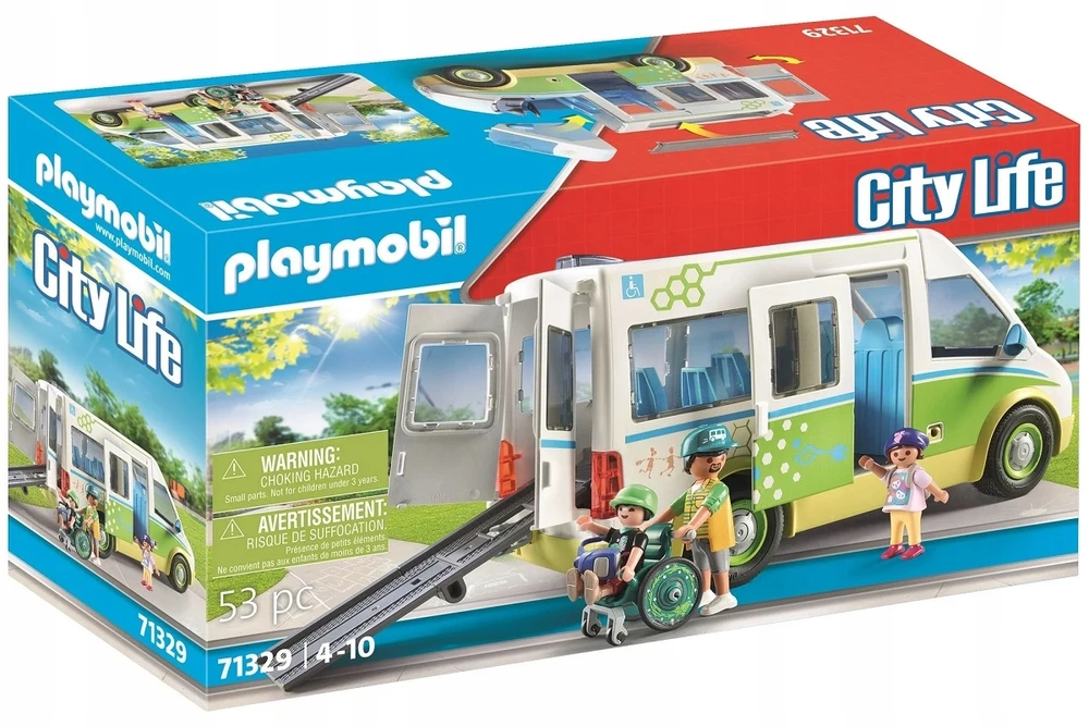 Konstruktorius Playmobil School Bus 71329, plastikas