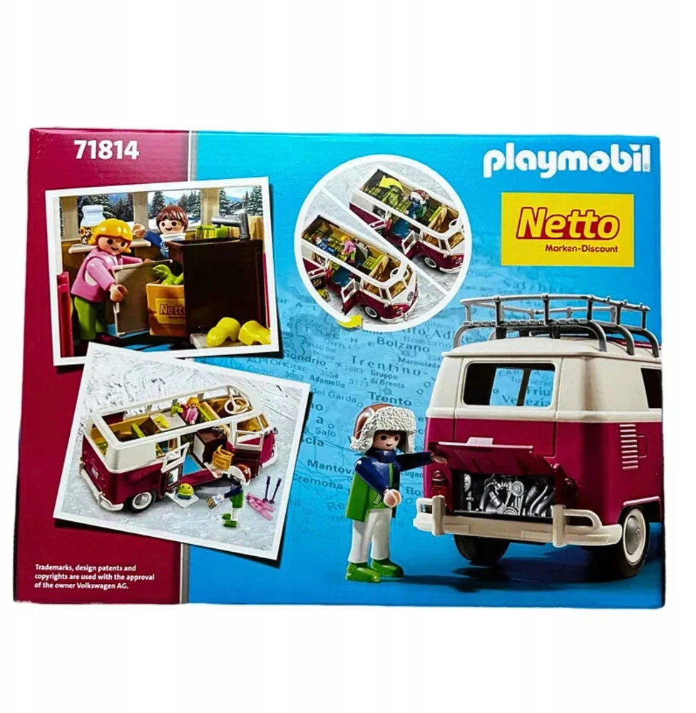 PLAYMOBIL Volkswagen T1Camping Bus - Winteredition 71814 blokai
